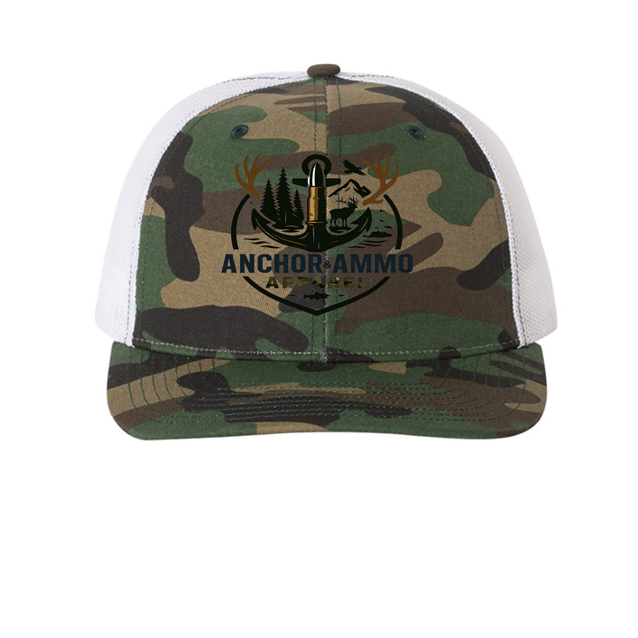Army Camo/ White - FRONT