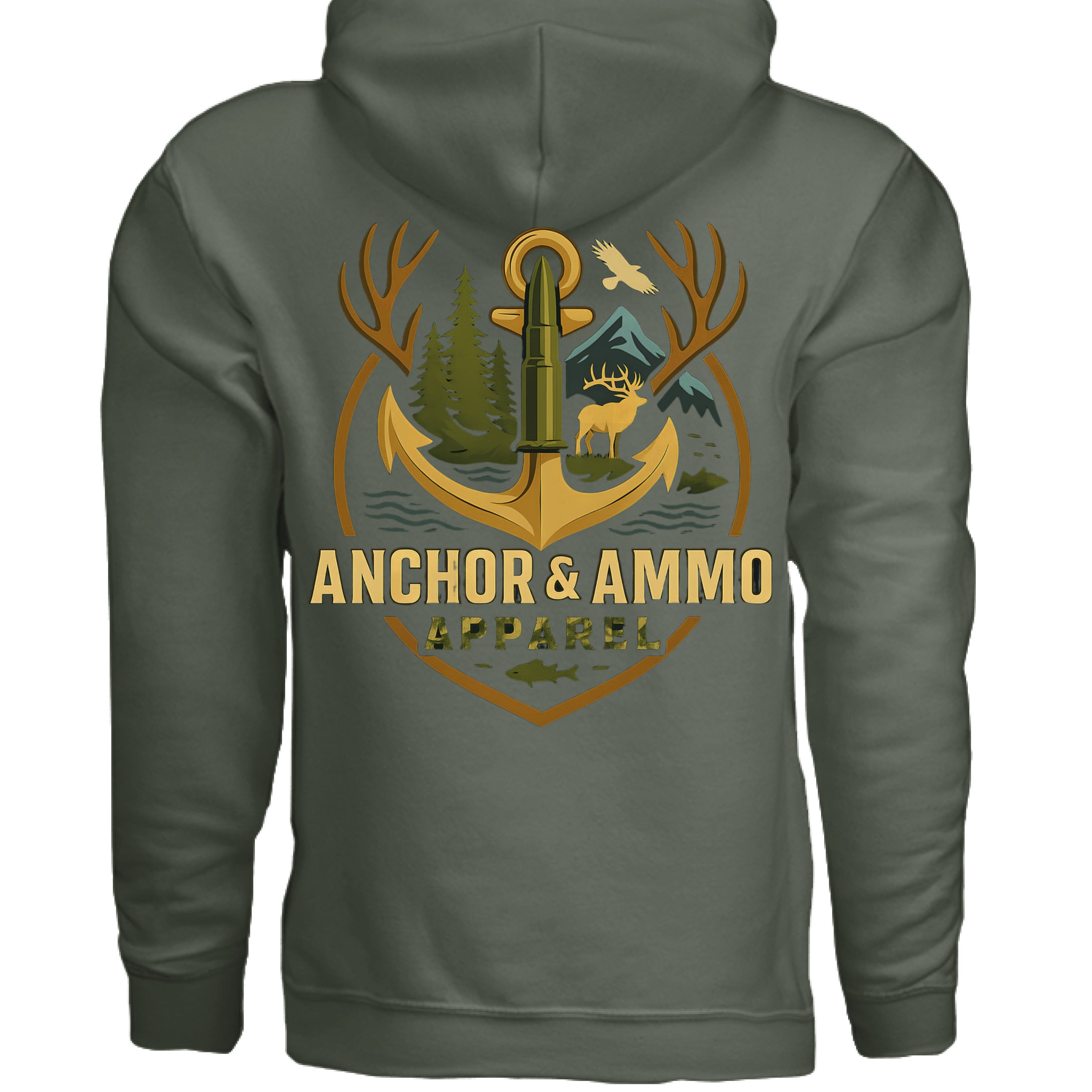 MILITARY GREEN - BACK