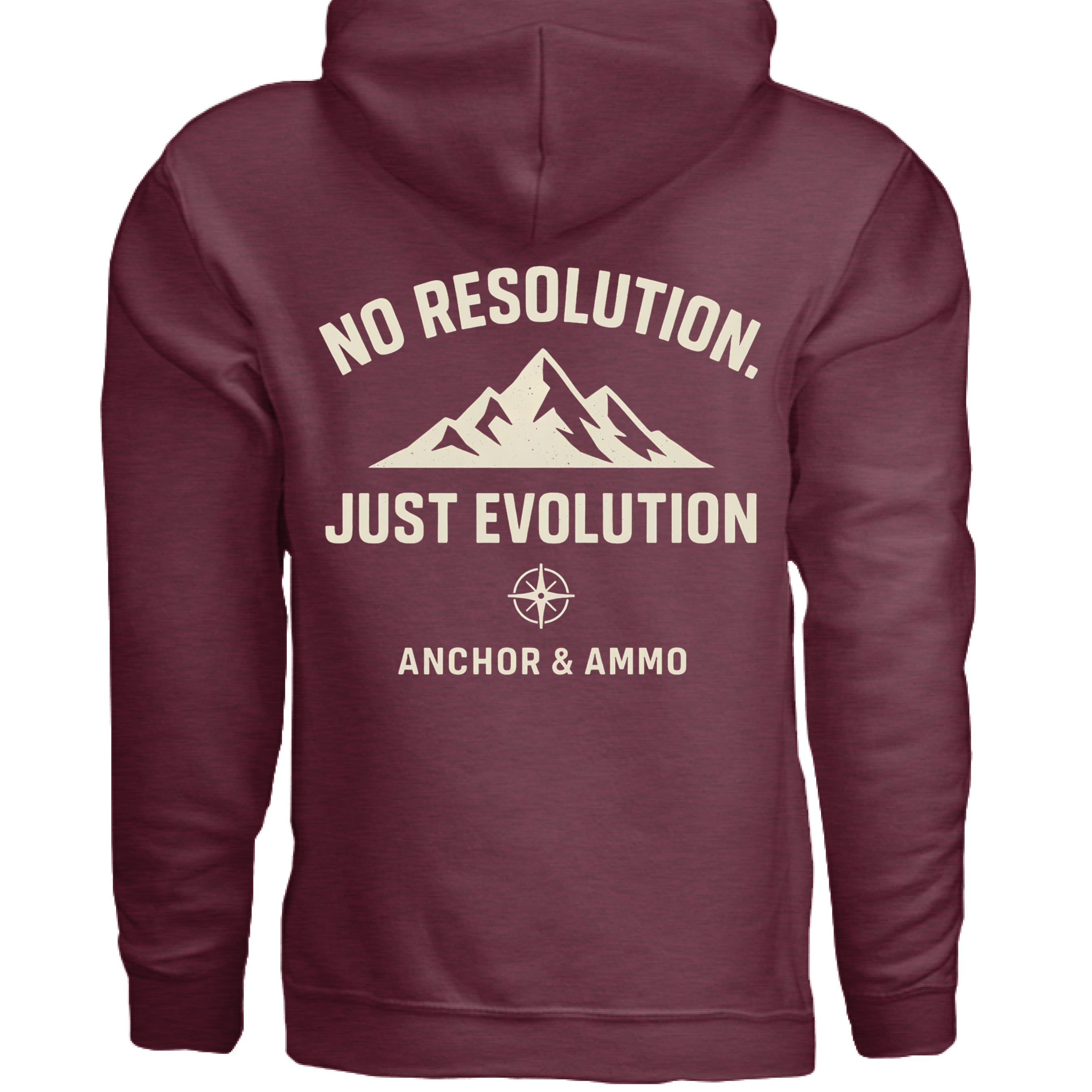 Heather Sport Dark Maroon - BACK