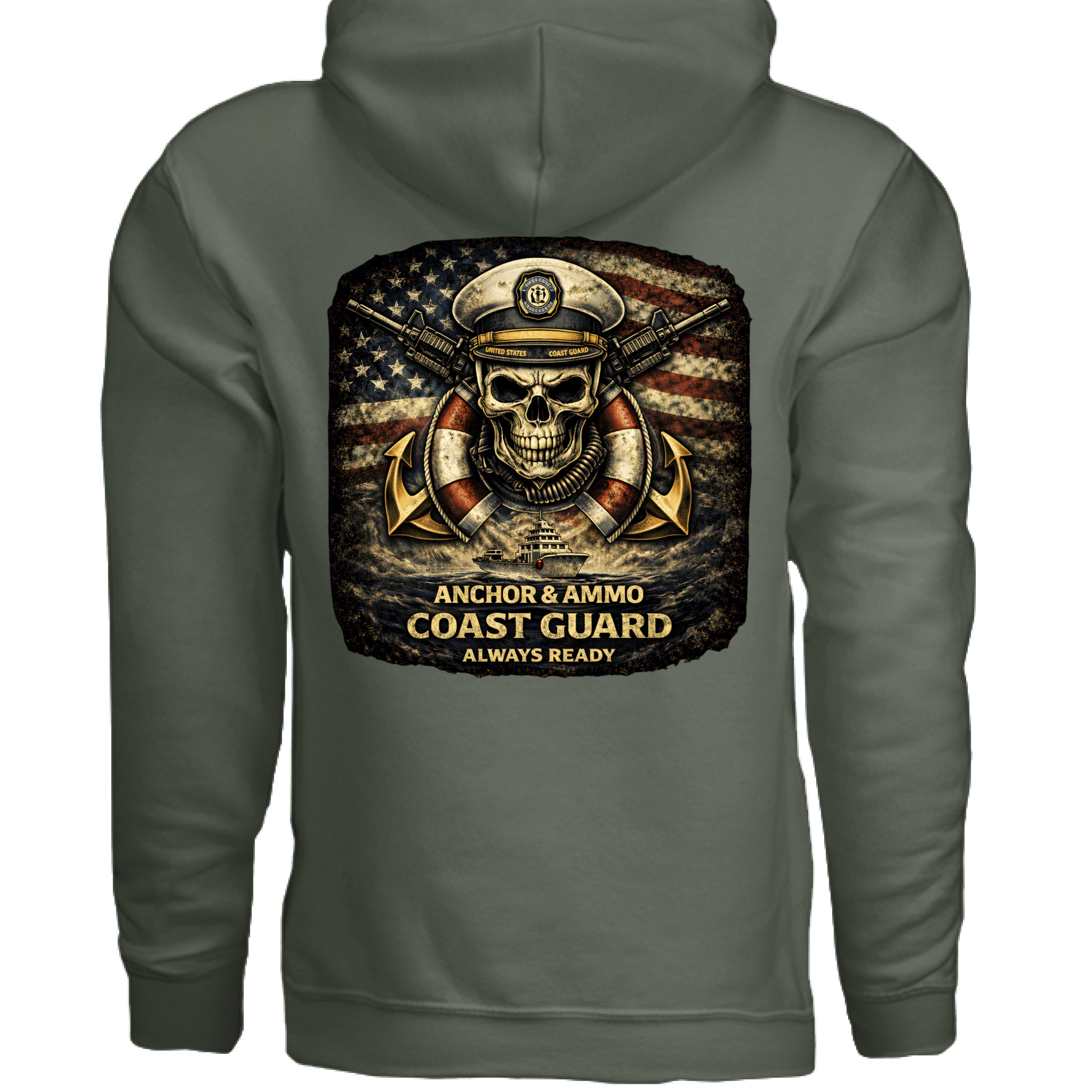 MILITARY GREEN - BACK