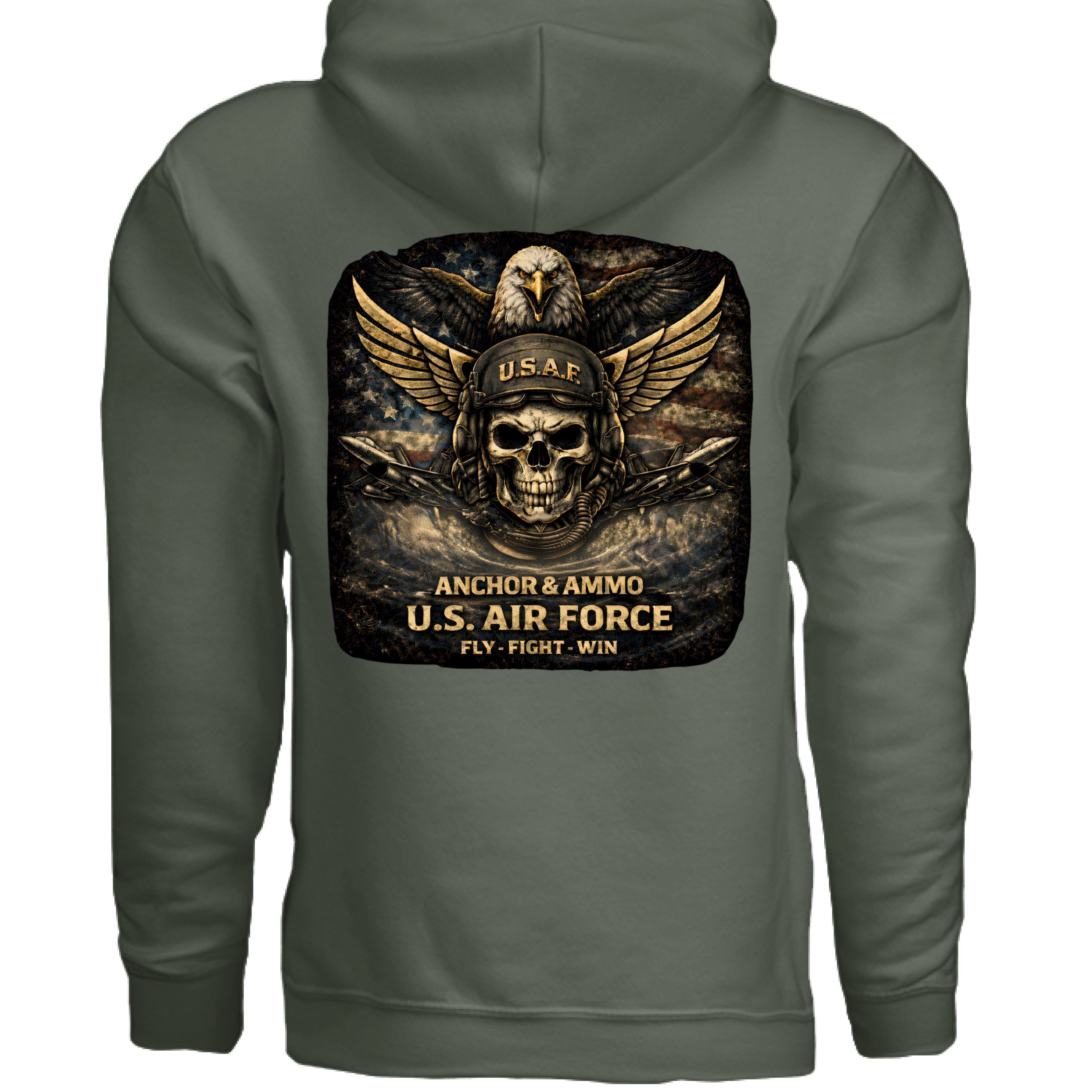 MILITARY GREEN - BACK