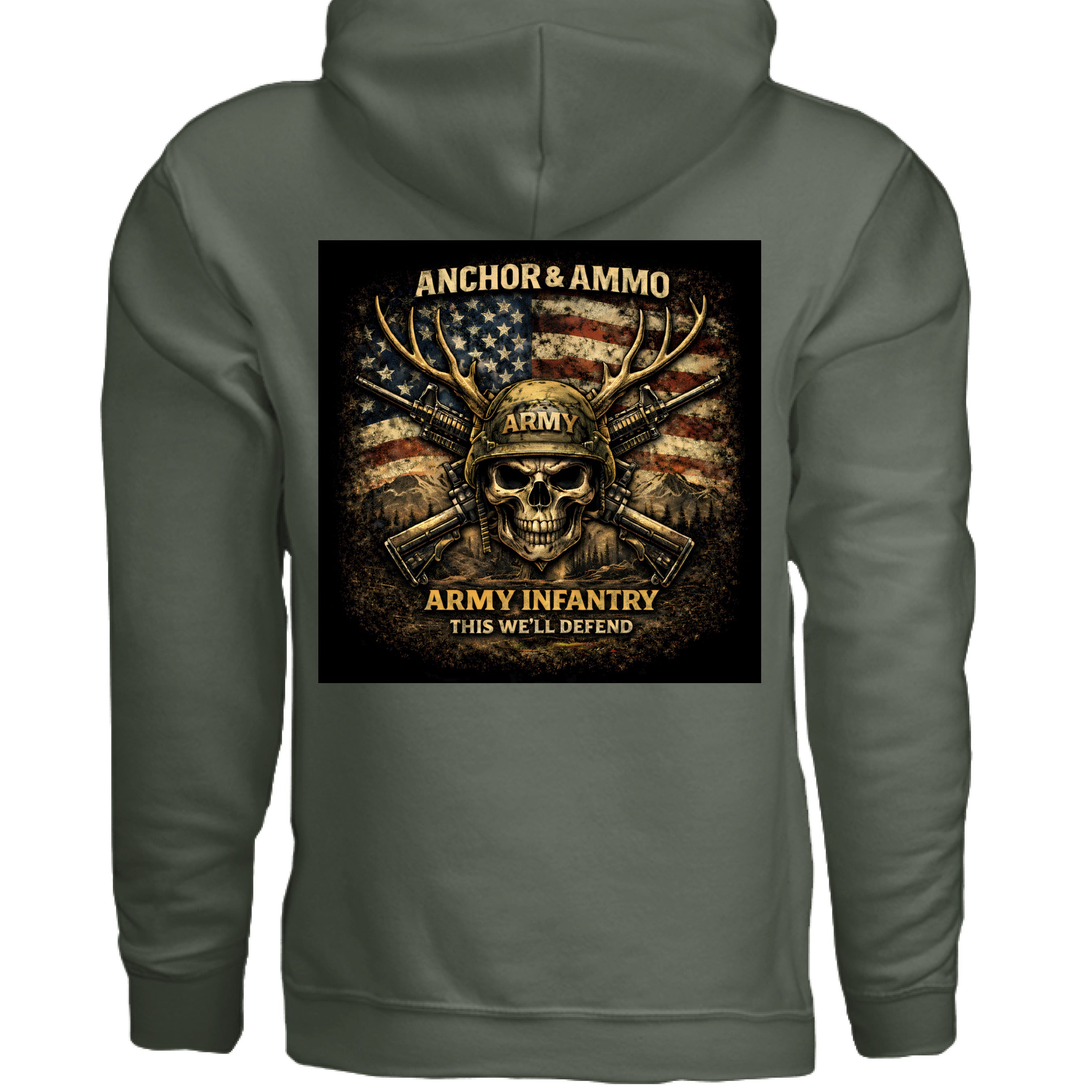 MILITARY GREEN - BACK