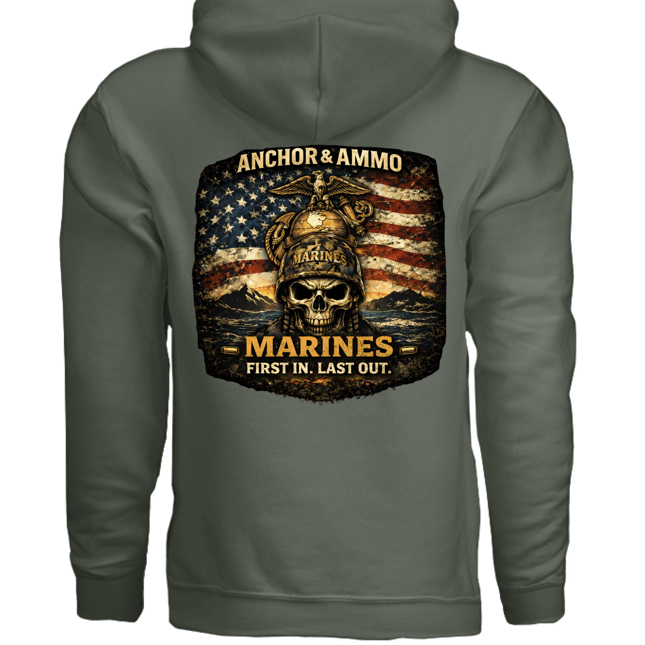 MILITARY GREEN - BACK