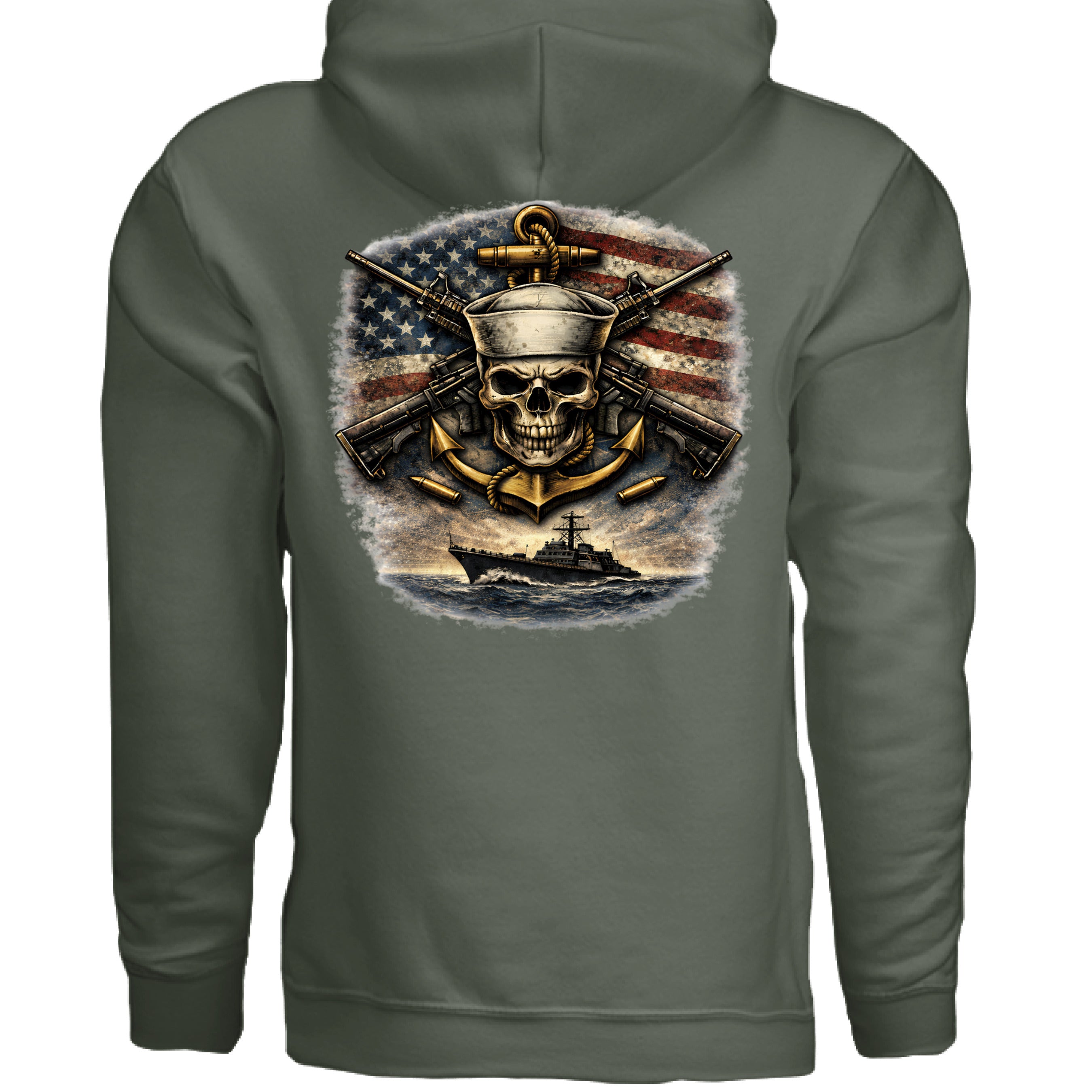 MILITARY GREEN - BACK