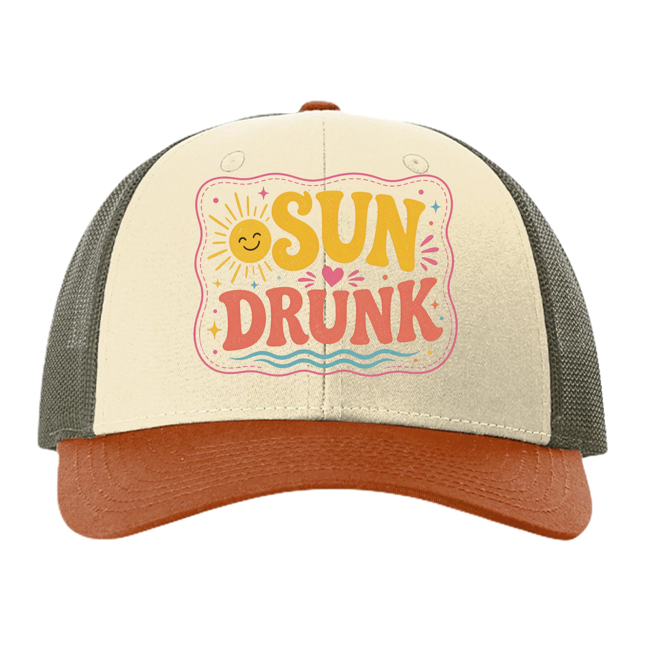 Cream/ Loden Green/ Dark Orange - 115R - FRONT